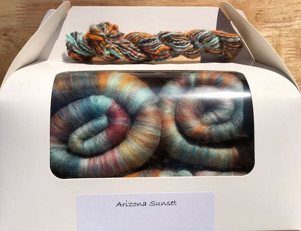 Spinning Fiber Rolags (6.5oz)