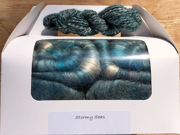Spinning Fiber Rolags (6.5oz)